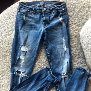 7 for all mankind “the ankle skinny” jeans.